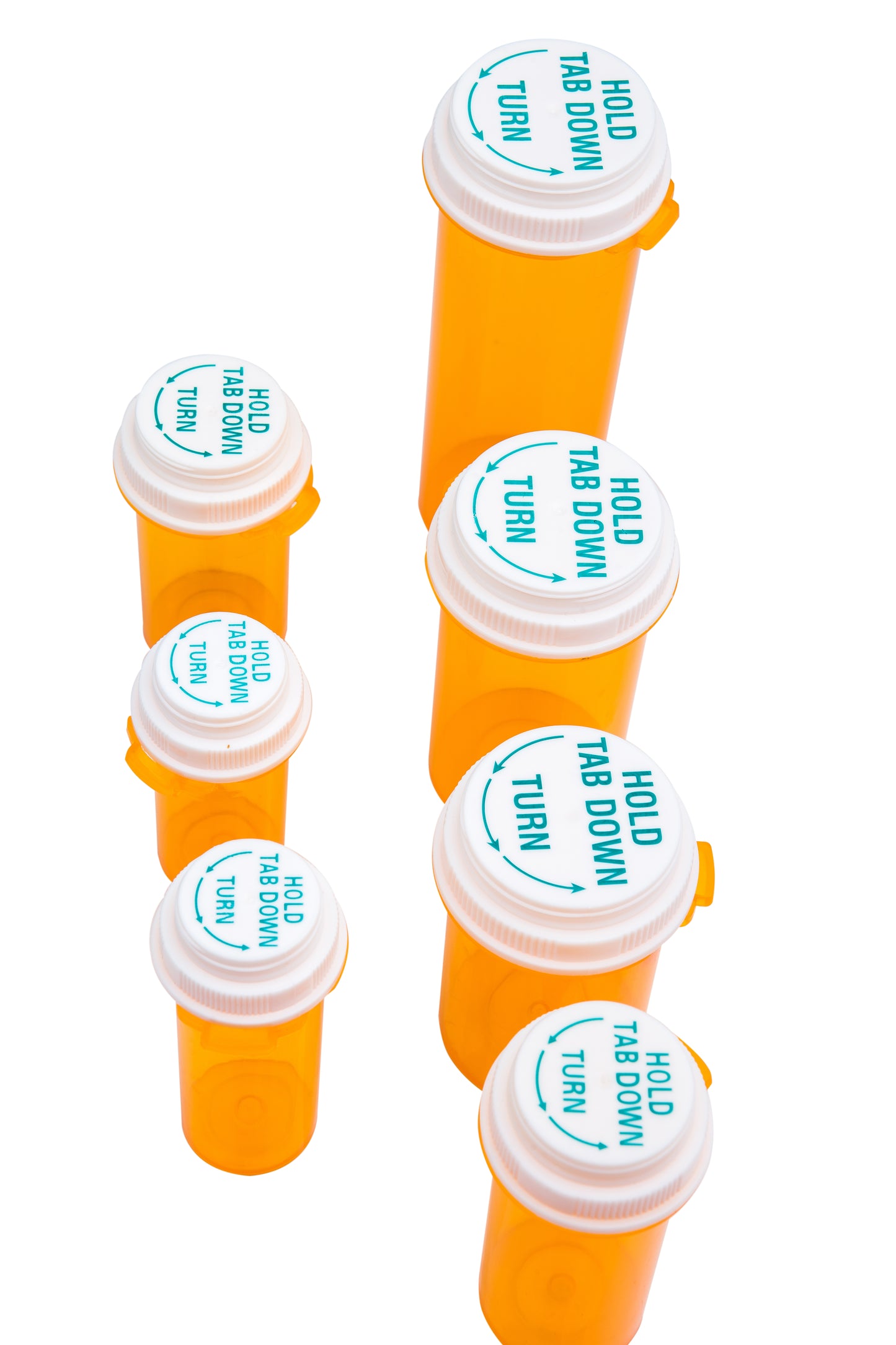 Thumb-Click Vials with Reversible Bottle