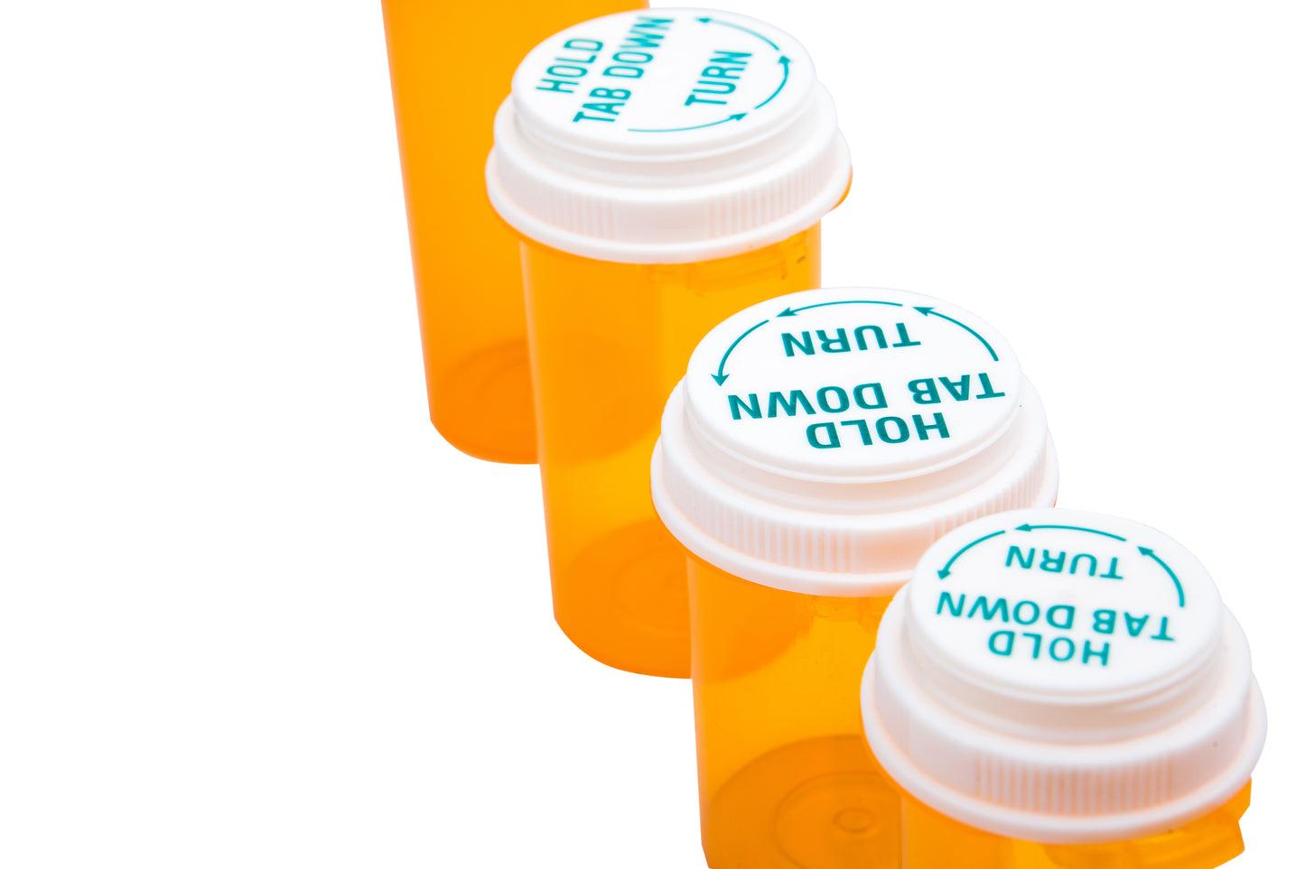 Thumb-Click Vials with Reversible Bottle